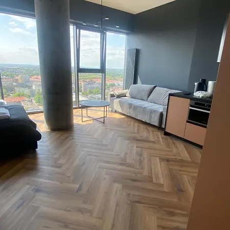 Hanza Tower 21 Floor Panorama View Apartman Szczecin